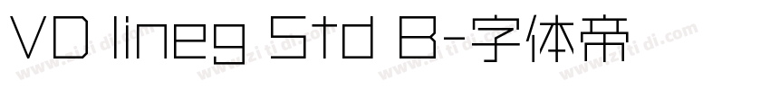 VD lineg Std B字体转换
